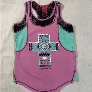 Cowgirl Tuff Razor Back Tank Top